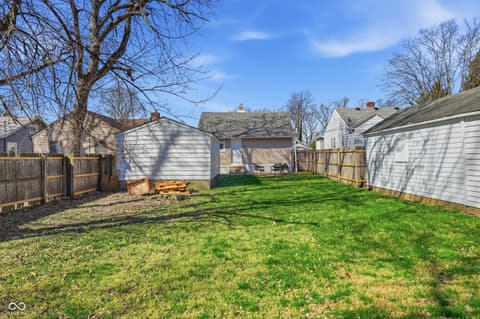 Aerial view at 4723 Evanston Avenue, Indianapolis, IN