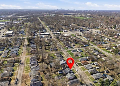 Aerial view at 4723 Evanston Avenue, Indianapolis, IN