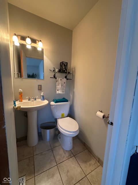Bathroom at 144 W Sycamore Lane, Rushville, IN