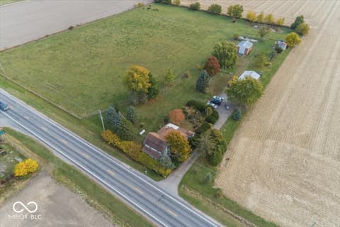 Aerial view at 5579 W US Highway 36, Middletown, IN