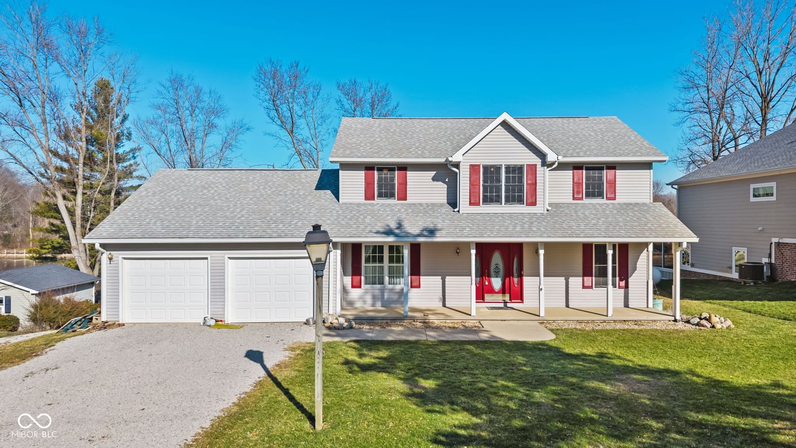 Front exterior at 171 Gettysburg, Coatesville, IN