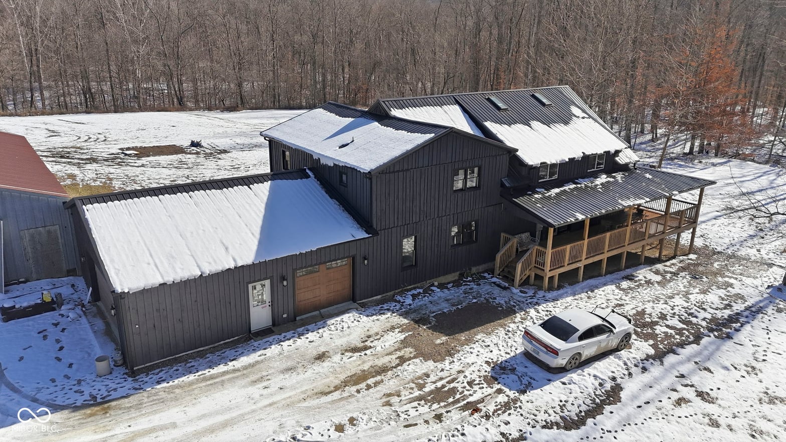 Aerial view at 3524 Dollsberry Lane W, Nashville, IN