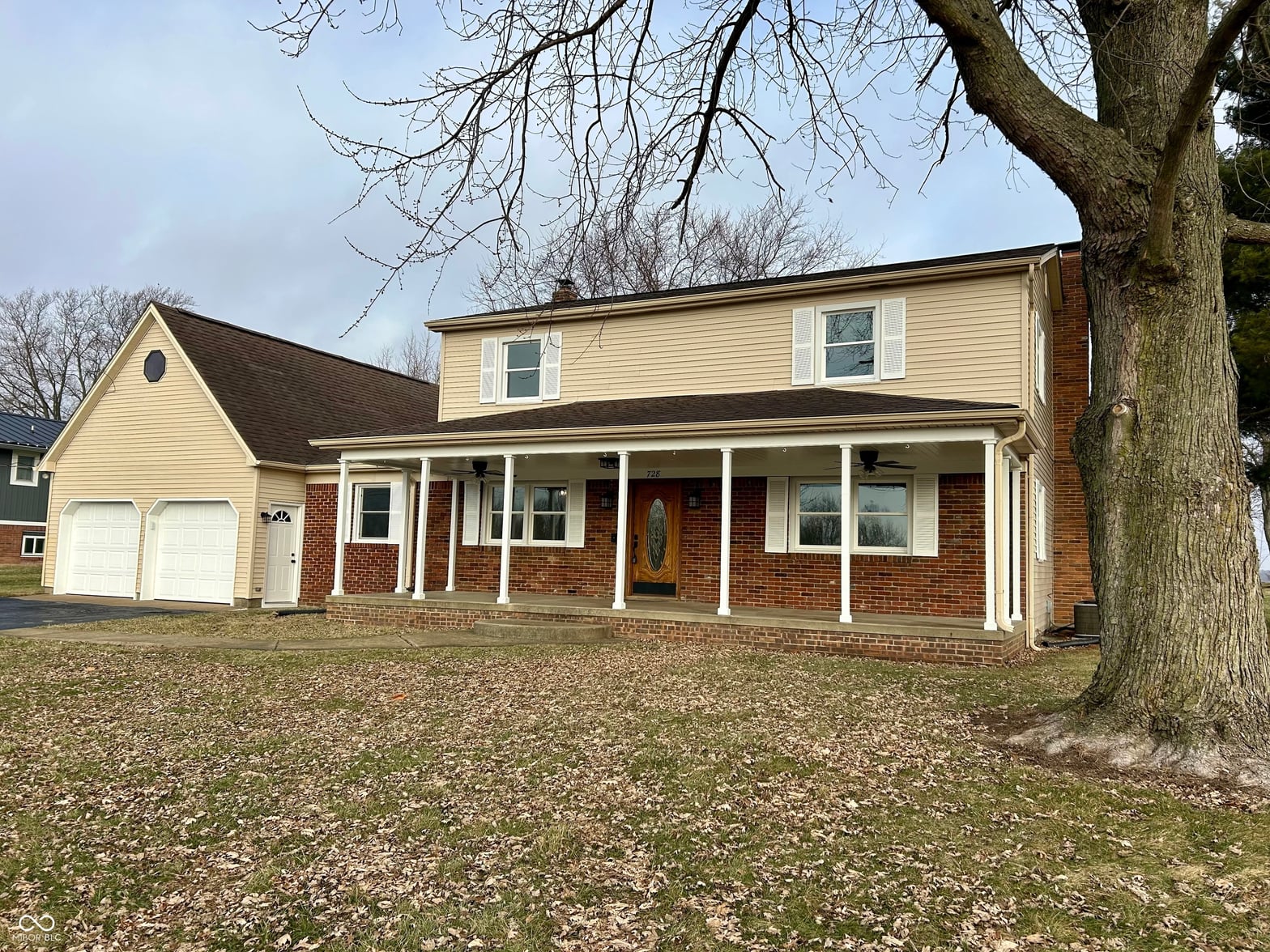 Front exterior at 728 E County Road 100 N, Frankfort, IN