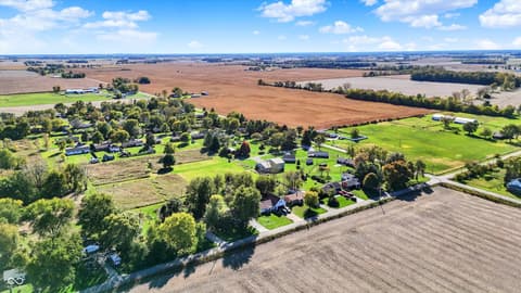 Aerial view at 940 W 1090 N, Fountaintown, IN