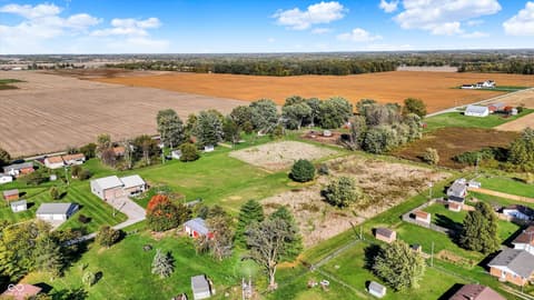 Aerial view at 940 W 1090 N, Fountaintown, IN