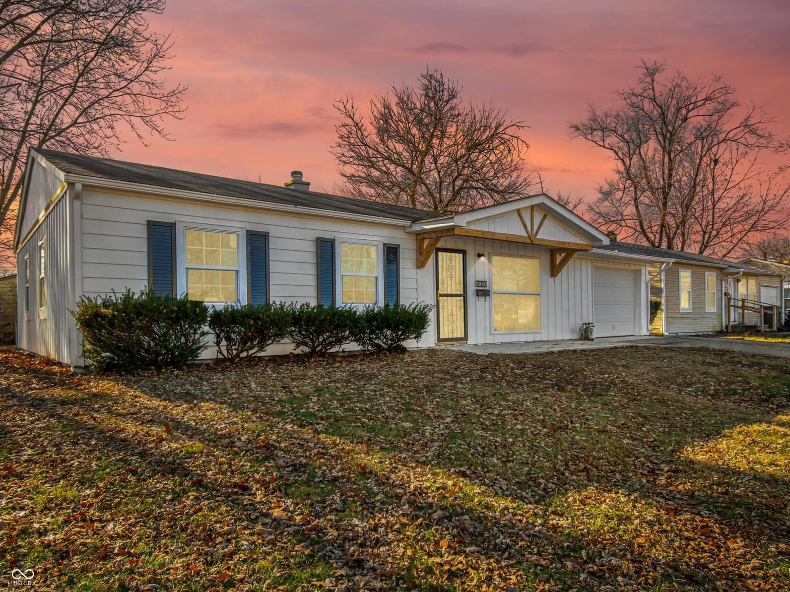 Front exterior at 5249 Falcon Lane, Indianapolis, IN