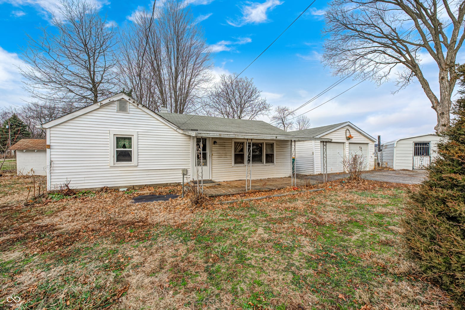 Front exterior at 1734 S County Road 1050 E, Indianapolis, IN