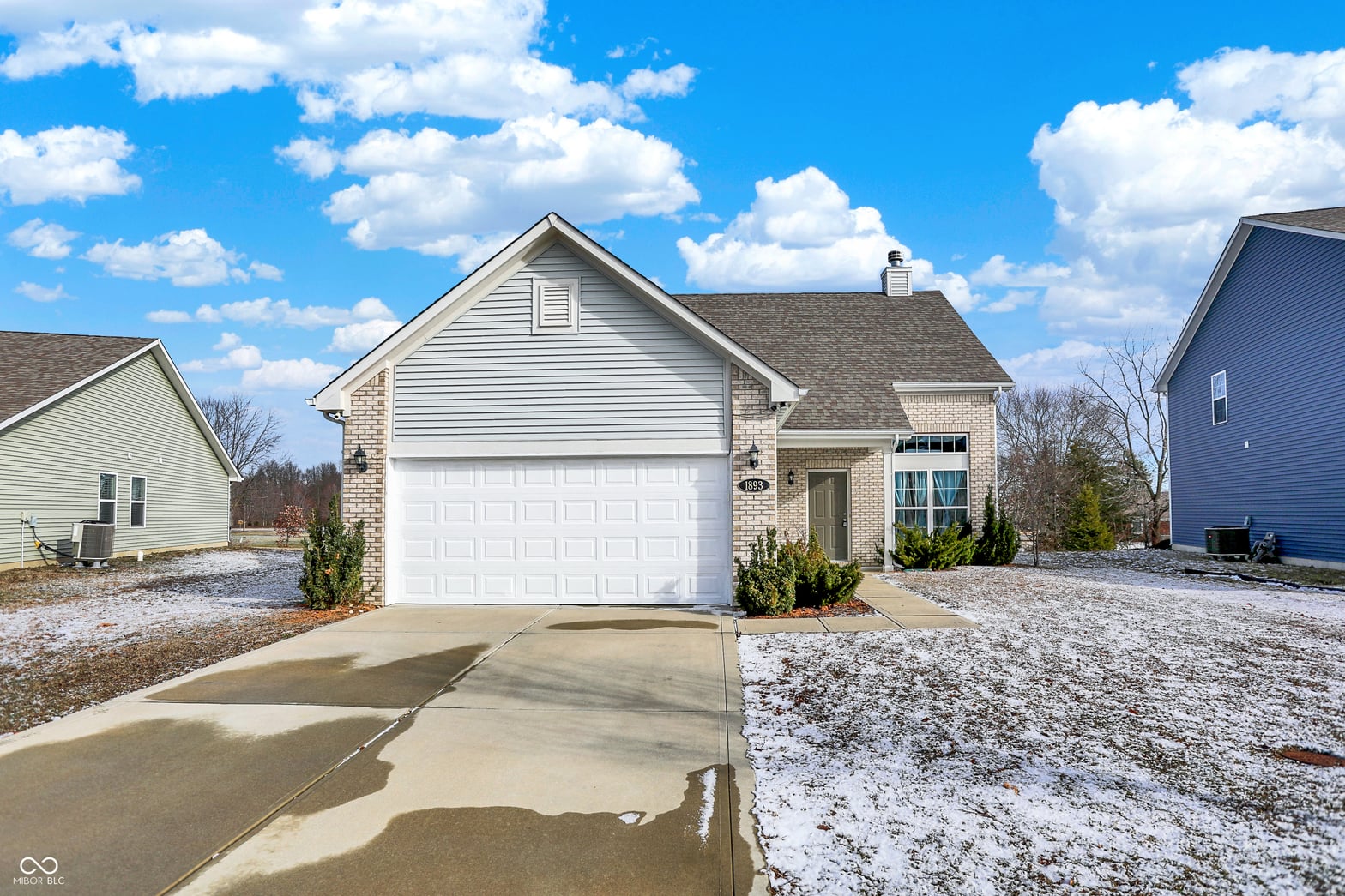 Front exterior at 1893 Osman Drive, Avon, IN