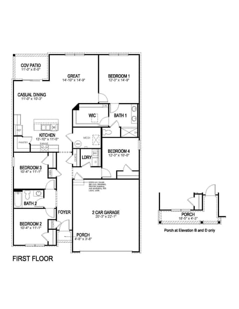 Floor Plan — 7129 Theo Baker Boulevard, Pendleton, IN