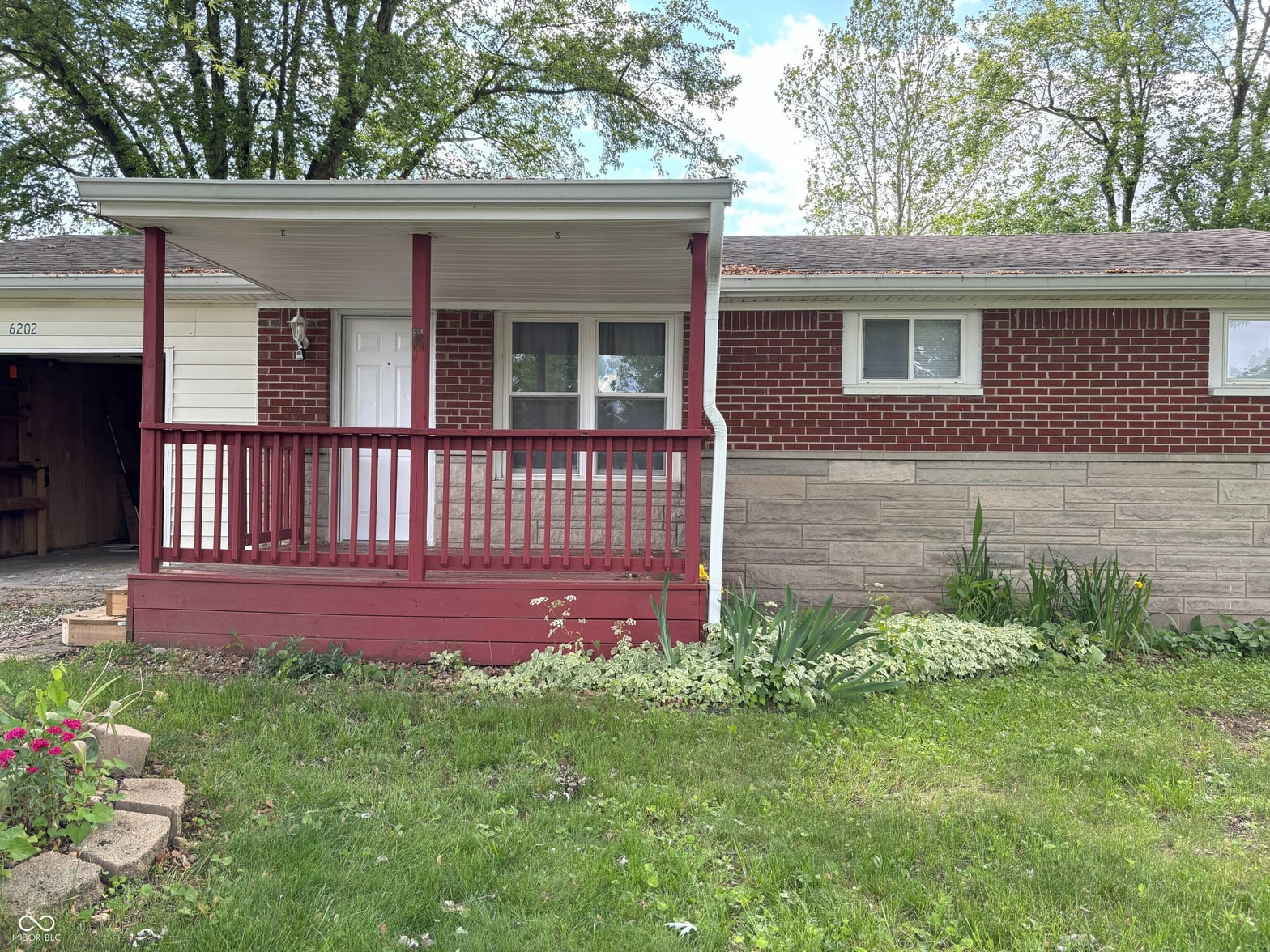 Front exterior at 6202 Vigo Drive, Clayton, IN