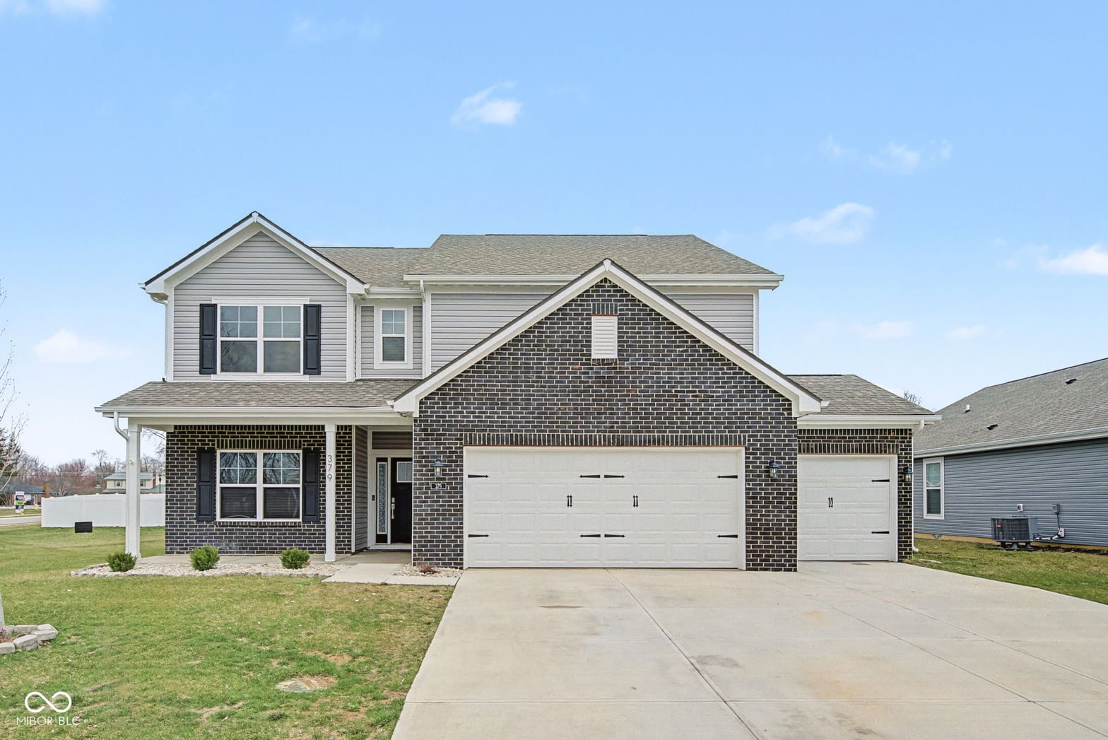 Front exterior at 379 Oakswept Way, Greenfield, IN