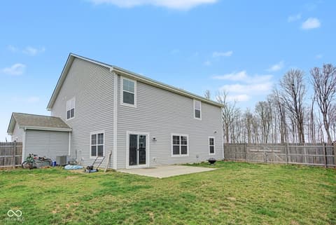 Backyard at 379 Oakswept Way, Greenfield, IN