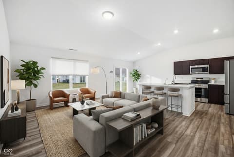 Living room at 296 Evening Bay Court, Pendleton, IN