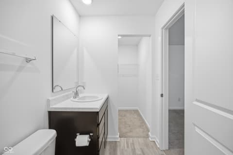 Primary bathroom at 296 Evening Bay Court, Pendleton, IN