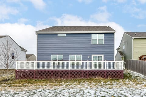 Backyard at 5825 Sheffield Lane, Whitestown, IN