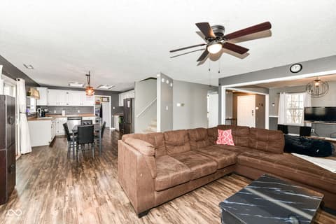 Family room at 19497 Tradewinds Drive, Noblesville, IN