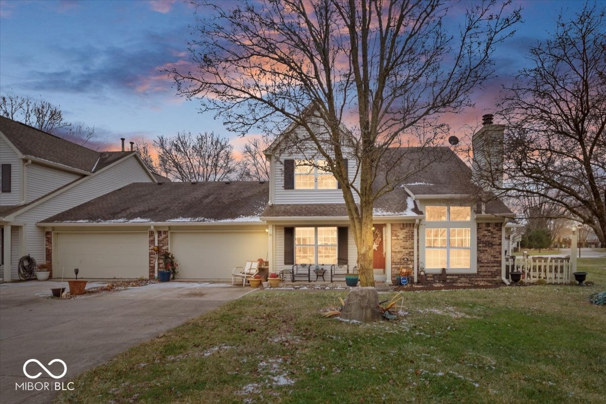 Front exterior at 7533 Castleton Farms North Drive, Indianapolis, IN