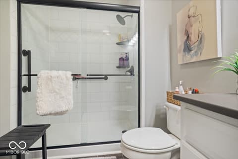 Primary bathroom at 7533 Castleton Farms North Drive, Indianapolis, IN
