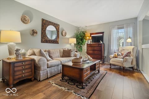 Living room at 7533 Castleton Farms North Drive, Indianapolis, IN