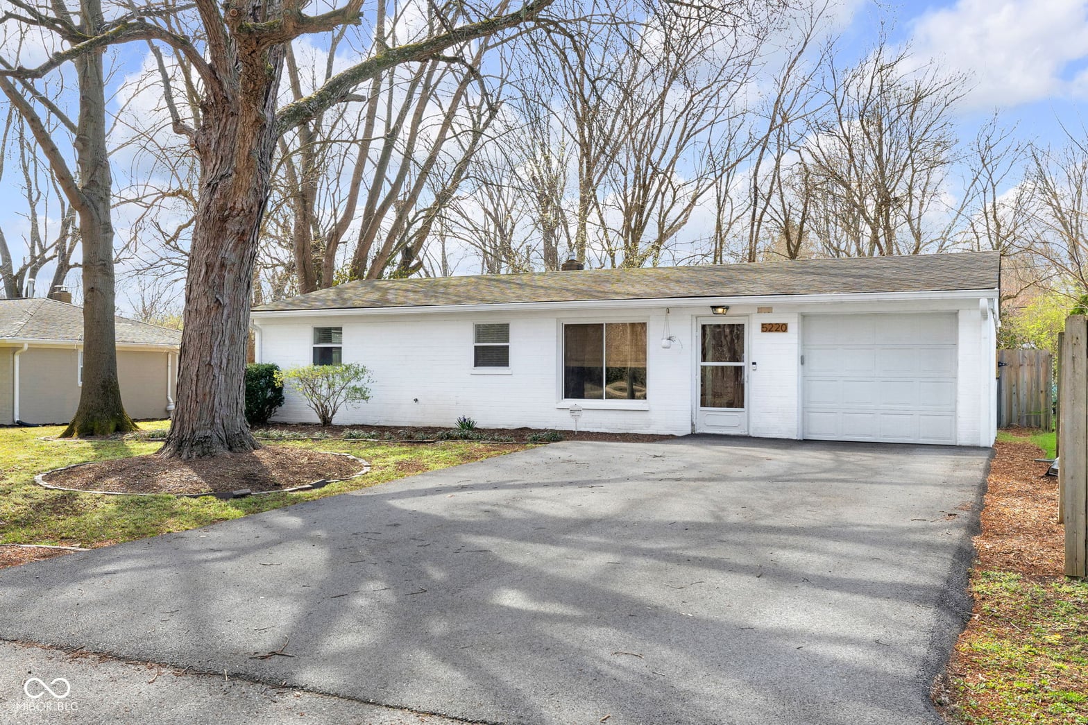 Front exterior at 5220 Sunny Meade Lane, Indianapolis, IN