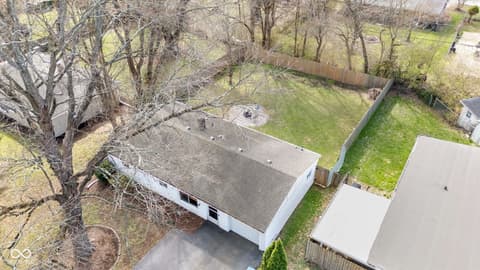Aerial view at 5220 Sunny Meade Lane, Indianapolis, IN