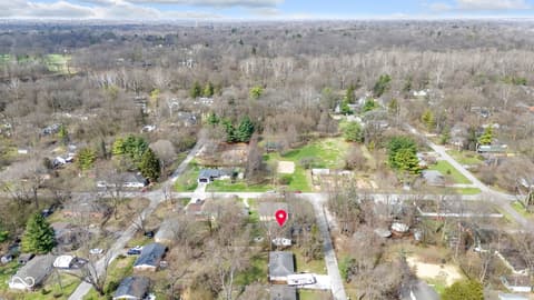 Aerial view at 5220 Sunny Meade Lane, Indianapolis, IN