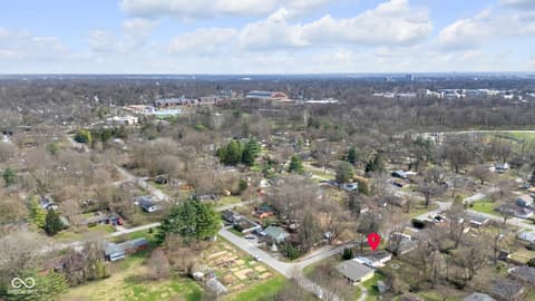 Aerial view at 5220 Sunny Meade Lane, Indianapolis, IN