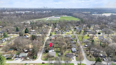 Aerial view at 5220 Sunny Meade Lane, Indianapolis, IN