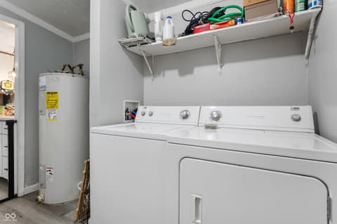 Laundry room at 7825 S Tennessee Street, Daleville, IN