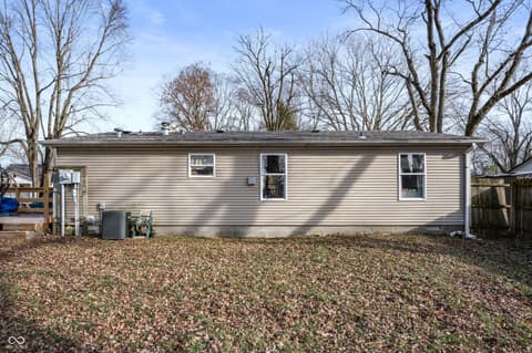 Backyard at 7825 S Tennessee Street, Daleville, IN