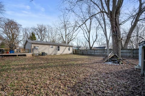 Backyard at 7825 S Tennessee Street, Daleville, IN