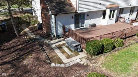 Outdoor living area at 8333 Tequista Circle, Indianapolis, IN