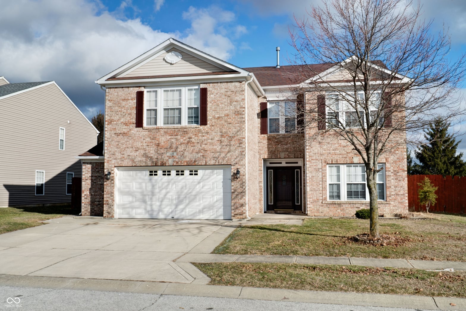 Front exterior at 1449 Danielle Drive, Indianapolis, IN