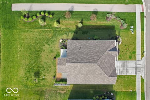 Aerial view at 4985 W Burrel Lane, New Palestine, IN