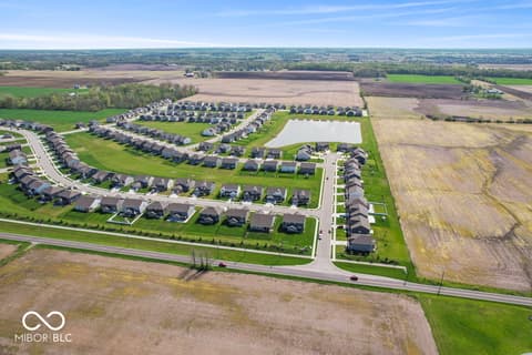 Aerial view at 4985 W Burrel Lane, New Palestine, IN