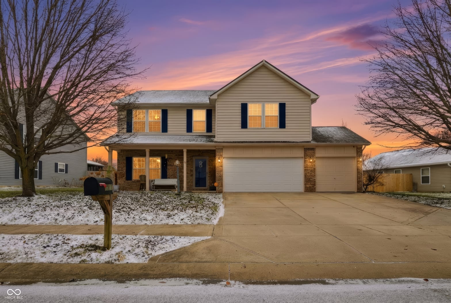 Front exterior at 7517 Wildcat Run Lane, Indianapolis, IN
