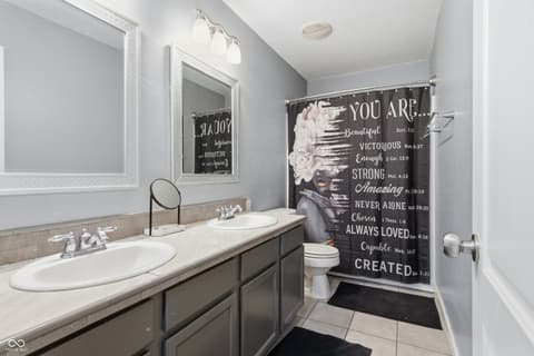 Bathroom at 7517 Wildcat Run Lane, Indianapolis, IN