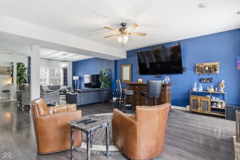 Living room at 7517 Wildcat Run Lane, Indianapolis, IN
