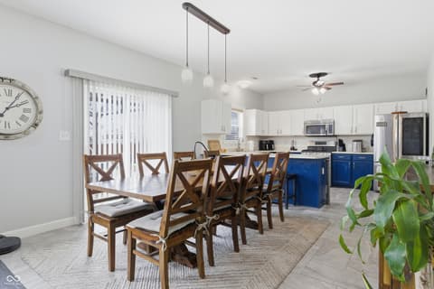 Dining room at 7517 Wildcat Run Lane, Indianapolis, IN