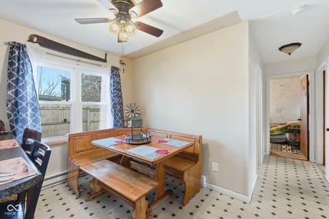 Dining room at 60 Terrace Drive, Monrovia, IN