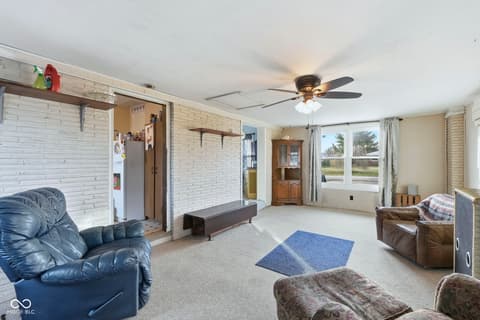 Living room at 60 Terrace Drive, Monrovia, IN