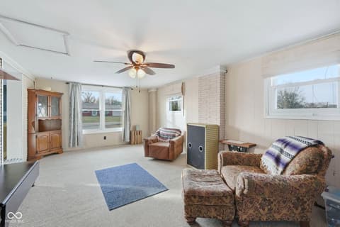 Living room at 60 Terrace Drive, Monrovia, IN