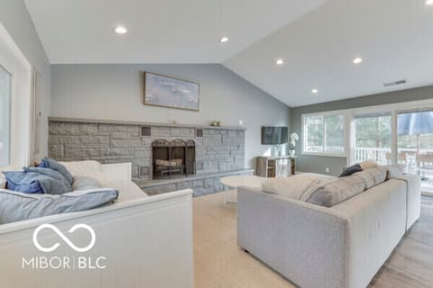 Living room at 8279 Aspen Drive, Nineveh, IN