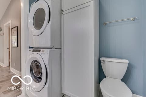 Laundry room at 8279 Aspen Drive, Nineveh, IN
