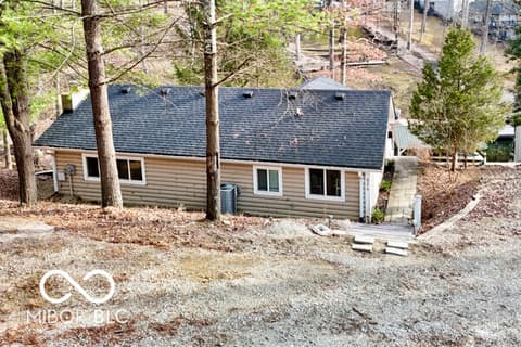 Backyard at 8279 Aspen Drive, Nineveh, IN