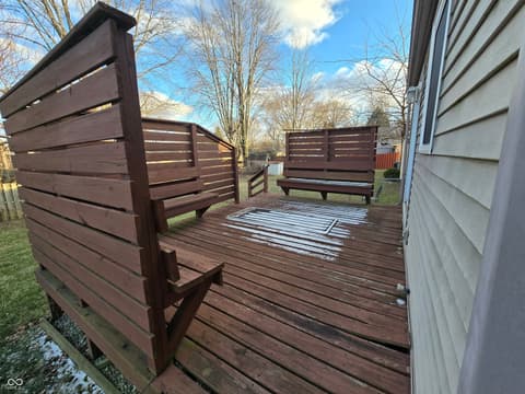 Outdoor living area at 921 Waring Drive E, Indianapolis, IN