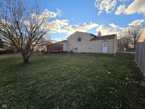 Backyard at 921 Waring Drive E, Indianapolis, IN