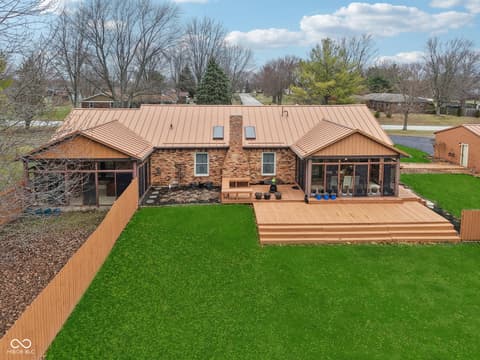 Backyard at 2579 Cardinal Drive, Pittsboro, IN