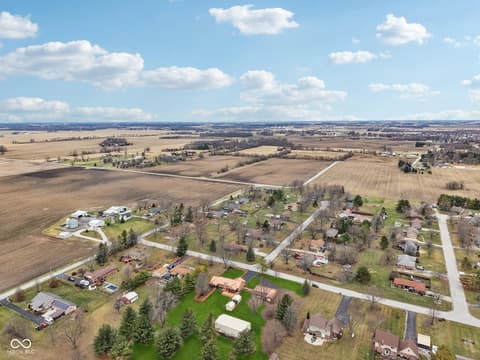 Aerial view at 2579 Cardinal Drive, Pittsboro, IN