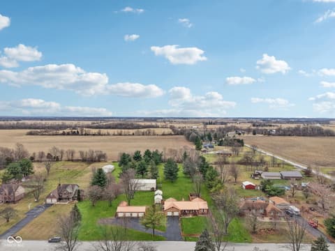 Aerial view at 2579 Cardinal Drive, Pittsboro, IN
